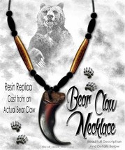 Bear Claw Necklace Wild Mountain Man Rendezvous Grizzly Replica - Free Ship #G2&#39; - $24.72