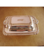 Small Victorian box / personalized BRB jewelry casket / silver calling c... - $65.00
