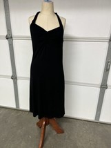 Dakini Black Rayon Spandex Summer Dress with Built in Bra size Medium Racerback - £9.56 GBP