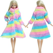 Doll Coat Fur Clothes For Winter Wear Leopard Outfit For Barbie Doll Kid... - $8.42+