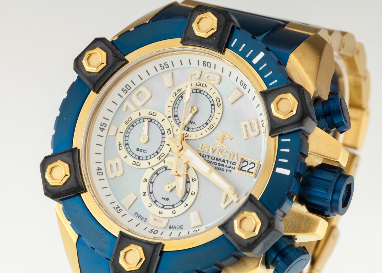 INVICTA 13769 Reserve Octane Swiss Automatic Movt. 52mm Watch MOP Dial Item image 4