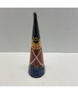 Nutcracker Soldier Colored Vintage Candle 7 inch in Wrapper Pointy 1990s... - $10.38