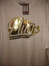 Million Dolla Motive T-Shirt Mens XL White Short Sleeve Pling Logo Print... - $27.71