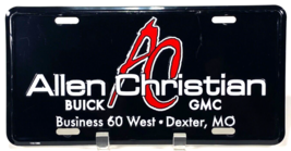 Vintage Allen Christian Buick GMC Metal Vanity License Plate Dexter MO-B... - $24.00