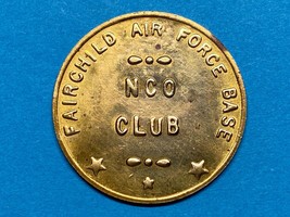 Trade Token, Military, Usaf, Fairchild Afb, Nco Club, 30 Cent - $6.00