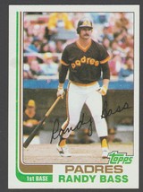 San Diego Padres Randy Bass Rookie Card RC 1982 Topps Baseball Card 307 nr mt - £0.79 GBP
