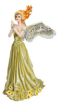 Nene Thomas Fire Element Spirit Of Flame Angel Fairy In Sunflower Gown Figurine - £89.30 GBP