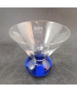 SKYY CITRUS Cobalt Blue Ball Knob Stem Shot Glass Barware  - £9.34 GBP