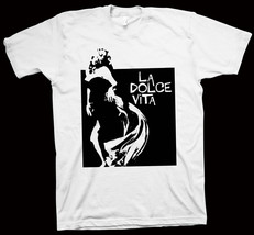 La Dolce Vita T-Shirt Federico Fellini, Marcello Mastroianni, Anita Ekberg - £13.82 GBP+