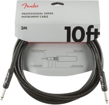 Fender Professional Series Instrument Cable, Straight/Straight, 10&#39;, Black - $24.99