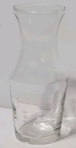 Vintage MCM Libbey Frosted Etched Design Clear Glass Wine/Juice Carafe - £7.32 GBP