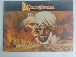 Khartoum Film Souvenir Program w/ Charlton Heston &amp; Laurence Oliver Vintage - $19.75