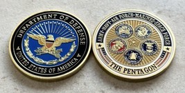 United States DOD-Pentagon Challenge Coin USAF-USMC-USN-US ARMY-Dept Of Defense - £12.26 GBP