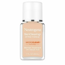 Neutrogena SkinClearing Foundation for Acne, Fresh Beige, 1 fl. oz.. - £23.72 GBP