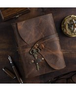 Handmade Vintage Leather Journal Notebook Bound Writing Diary Deckle Edg... - £15.49 GBP