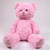Build A Bear Pink Happy Hugs Swirl Fur Teddy Baby Plush Stuffed Animal T... - $12.60
