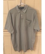 Polo Ralph Lauren Men’s XL Blue Yellow Stripe Short Sleeve Shirt 100% Cotton - $13.99