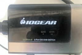 Excellent - Iogear 2-Port DVI-D Cable Kvm Switch GCS932UB - £17.53 GBP