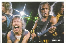 ⭕VTG card pocket calendar 1985 SCORPIONS  Portugal group music singer - $73.65 MXN