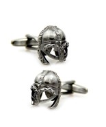 VIKING WARRIOR HELMET CUFFLINKS Gunmetal w GIFT BAG Fathers Day Antique ... - €11,20 EUR