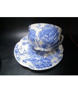 English Chippendale Johnson Bros blue cups and saucer [a5#14] - $39.60