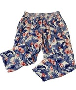 Napa Valley Women&#39;s Sz 2X Floral Capri Pants Pockets Elastic Waist Strai... - $376.05 MXN