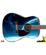 Guitar Skin Axe Wrap Re-skin Vinyl Decal DIY Acoustic Galaxy Blue 074 - $65.29