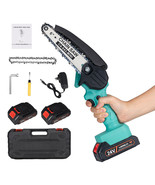 6&quot; Mini Handheld Electric Chainsaw Cordless Chain Saw 24V 550W Battery P... - £68.34 GBP