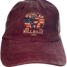 I&#39;m Voting for the Outlaw and the Hillbilly 2024 - Burgundy Strapback Ad... - $214.10 MXN