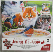 KI 550 Piece Puzzle The Art of Jenny Newland SPLASHING UP SOME FUN kitte... - $31.75