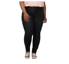 Judy Blue thermal skinny jeans in BLACK SKINNY - size 20 - £34.04 GBP