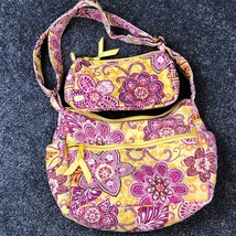 Vera Bradley Bag Set Bali Gold Crossbody Convertible Purse and Pouch Wallet - £11.00 GBP