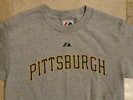 Mlb Gray Pittsburg Pirates #12 Freddie Sanchez Majestic T Shirt Yth M Free Us Sh - £13.32 GBP