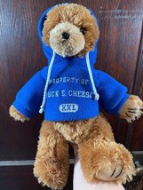 Good Stuff Property of Chuck E Cheese Plush Teddy Bear Brown Teddy Blue Fleece  - £9.29 GBP