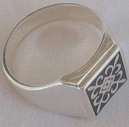 Man knight silver ring