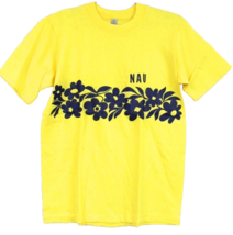 NAU VTG 70s NOS T Shirt Single Stitch Yellow Cotton University Varsity D... - $173.25