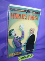 DC Superman Batman World&#39;s Finest Number 2 World&#39;s Collide 1990 Comic Book  - £7.77 GBP