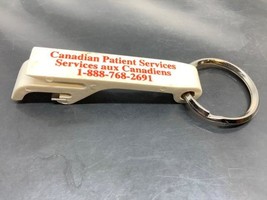 Vintage Promo Keyring Canadian Patient Services Keychain Bottle Opener Porte-Clé - £5.91 GBP