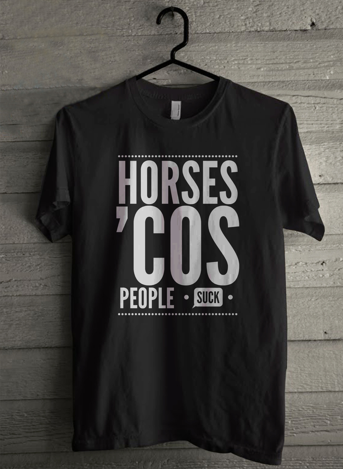 Horses cos people - Custom Men's T-Shirt (4038) - $19.13 - $21.84