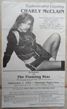 Charly McClain Flyer 1983 Flaming Star Nite Club 11*17 Inch Collectable - £13.31 GBP