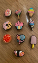 Ice cream and donuts croc charms set - $10.00