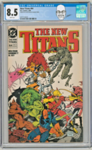 George Perez Collection Copy CGC 8.5 New Titans #64 Pérez Cover Art Deathstroke - £77.23 GBP