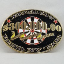 Vintage Belt Buckle $300,000.00 Medalist Reno NV 1995 World Championship Tournam - £39.22 GBP