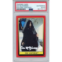 1983 Topps Star Wars Ian McDiarmid Autographed Emperor Palpatine Card #57 PSA - £367.23 GBP