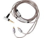 Silver Plated Audio Cable With mic For Audio-technica ATH-LS40 LS50 LS70 iS - £15.63 GBP