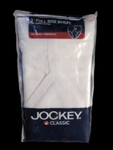 VINTAGE Jockey 32 Classic White Briefs 3 Pack Full Rise Y-Front Fly 2004 New - £18.91 GBP