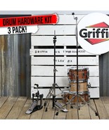 3 PACK - Hi-Hat Stand, Kick Drum Pedal &amp; Straight Cymbal Stand Hardware ... - $136.61 CAD+
