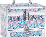 Girls Jewelry Box Organizer with Drawer &amp; Mirror, Mermaid Tail Style Loc... - £38.85 GBP