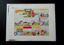 Vintage Superman printers proof production art page 24:DC Comics Sunday strip pg - $47.02