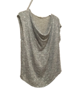 Soft Joie Gray Draped Neck Short Sleeve Top, L - $355.69 MXN